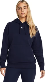 Under Armour Rival+ Fleece Hoodie midnight navy/white (Damen)