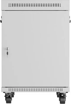 Lanberg 19" Rackschrank 15HE, LCD, freistehend, Flat Pack, V2, Glastür, IP20, RAL 7035, 800mm tief