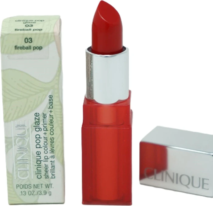 Clinique Pop Glaze Sheer Lip Colour and Primer Lippenstift Fireball Pop, 3.9g