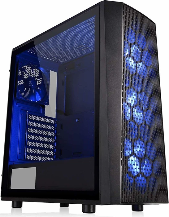Thermaltake Versa J24 TG RGB, schwarz, Glasfenster