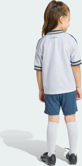adidas Italien 2026 Auswärtsausrüstung kurzarm aeroblue (Junior)