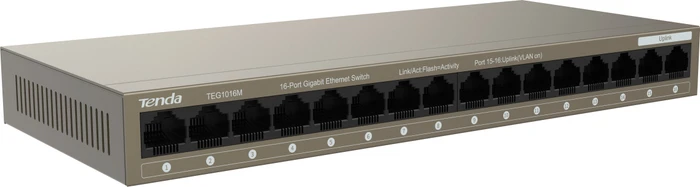 Tenda TEG1000 Desktop Gigabit Switch, 16x RJ-45