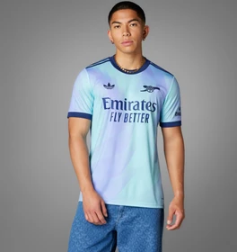 adidas Arsenal 2024/2025 Ausweichtrikot clear aqua/light flash purple (Herren)