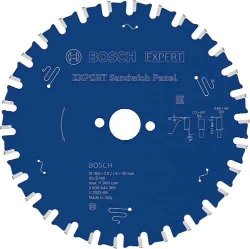 Bosch Professional Expert for Sandwich Panel Kreissägeblatt 30Z, 160x1.6x20mm, 1 Stück