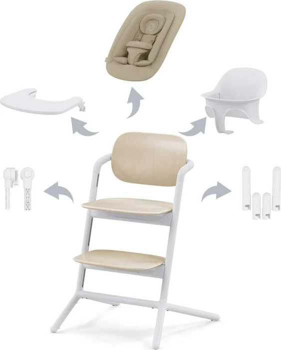 Cybex Lemo 4in1 Hochstuhl sand white
