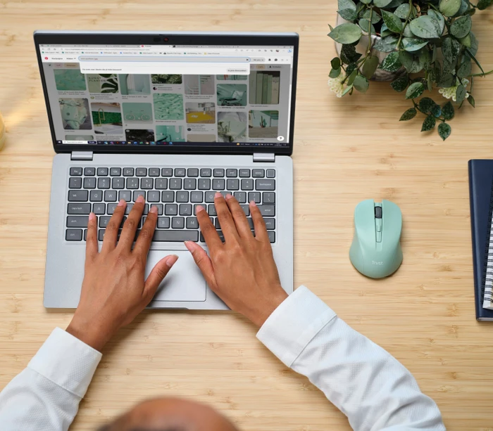 Trust Mydo Silent Wireless Mouse grün, ECO zertifiziert, USB