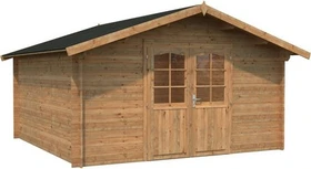 Palmako Lotta 13.9m² Gartenhaus hellbraun tauchgrundiert