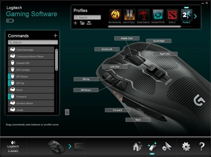 Logitech G700s Rechargeable Gaming Mouse, USB