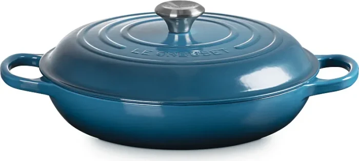 Le Creuset Gourmet-Profitopf Bräter aus Gusseisen rund 28cm 2.8l deep teal