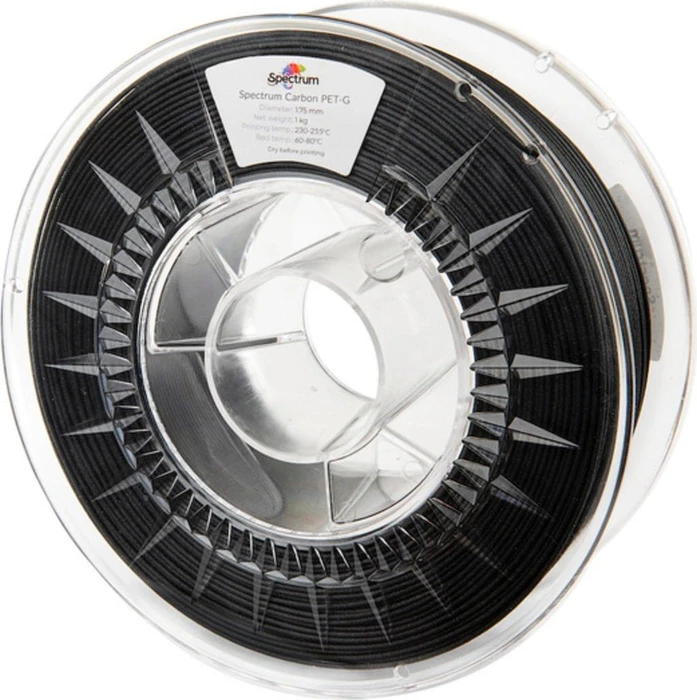 Spectrum PET-G Carbon, Black, Spule, 1.75mm, 1.00kg