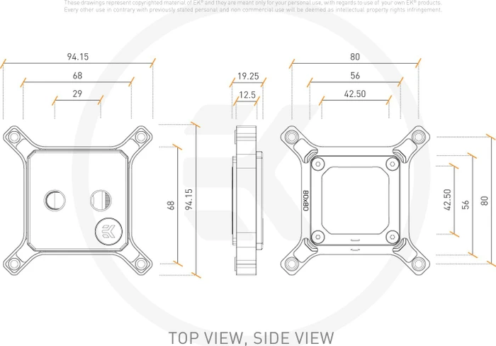 EK Water Blocks Quantum Line EK-Quantum Magnitude, 20xx, Copper Acetal