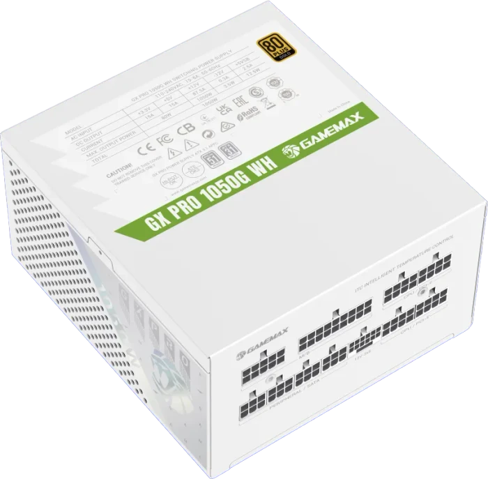 GameMax GX Pro Gold 1050G WH weiß 1050W, ATX 3.1