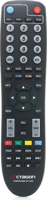 Octagon SX888 4K UHD IP Receiver mit WLAN-Stick