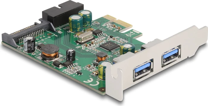 DeLOCK 2x USB-A 3.0, PCIe 2.0 x1