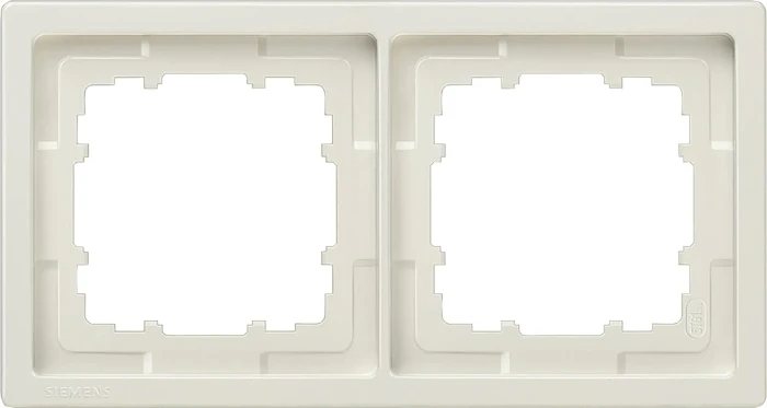Siemens DELTA style Rahmen 153x82mm 2-fach, platinmetallic