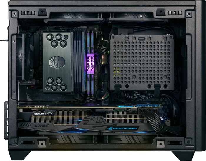 Cooler Master MasterBox NR200P, schwarz, Glasfenster, Mini-ITX