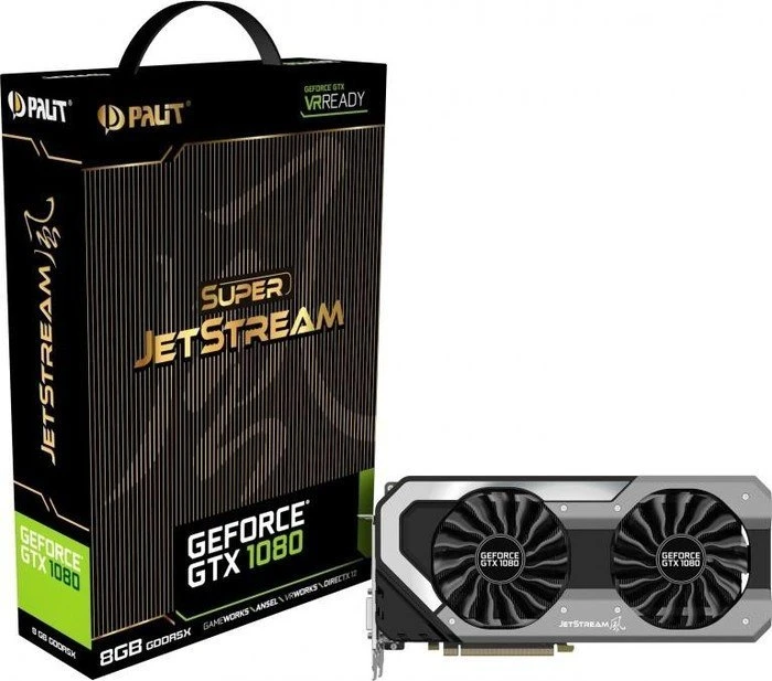 Palit GeForce GTX 1080 Super JetStream, 8GB GDDR5X, DVI, HDMI, 3x DP