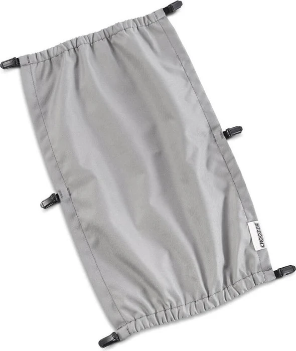 Croozer Kraams Einsitzer Fahrradanhänger Sonnenschutz stone grey