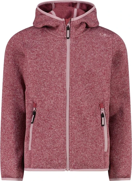 CMP Knit-Tech Meliert Fleece Jacke peony/dawn pink (Junior)