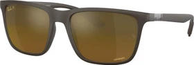 Ray-Ban RB4385 58mm matte brown/brown gold