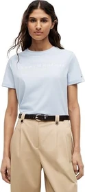 Tommy Hilfiger Roundneck Logo T-Shirt kurzarm sky blue (Damen)