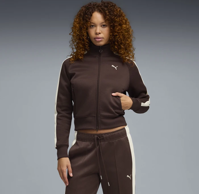 Puma T7 Always On Trainingsjacke chocolate brown (Damen)