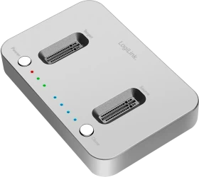 LogiLink M.2 NVMe Dual-Dockingstation mit Klonfunktion, USB-C 3.1 [Buchse] (QP0033)