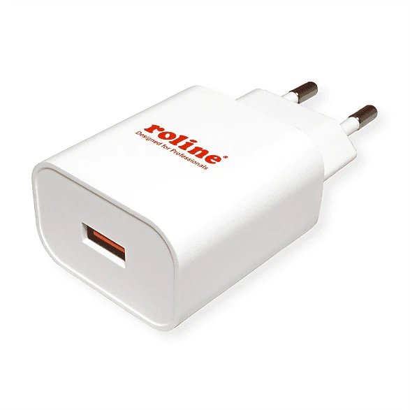 Roline / Secomp USB-A Charger QC 18W weiß