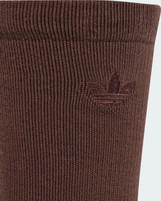 adidas Two-Toned Crew Socken stone khaki/auburn, 2 Paare