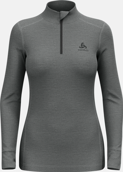 Odlo Natural Merino 260 Baselayer Half Zip Funktionsshirt langarm odlo steel grey melange (Damen)