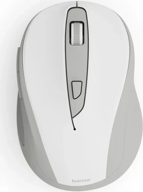 Hama WM-400 Silent Wireless 6-Button Mouse weiß/grau, USB