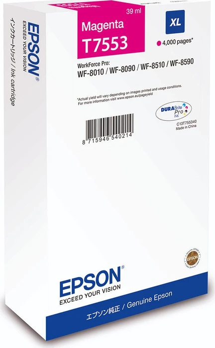 Epson Tinte T7553 magenta hohe Kapazität