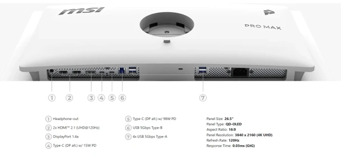 MSI PRO MAX 271UPXW12G, 26.5"