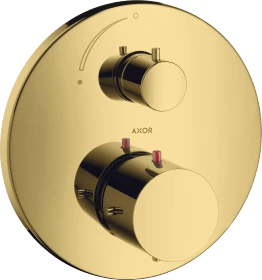 Hansgrohe Axor Starck Thermostat Unterputz mit Absperrventil polished gold optic