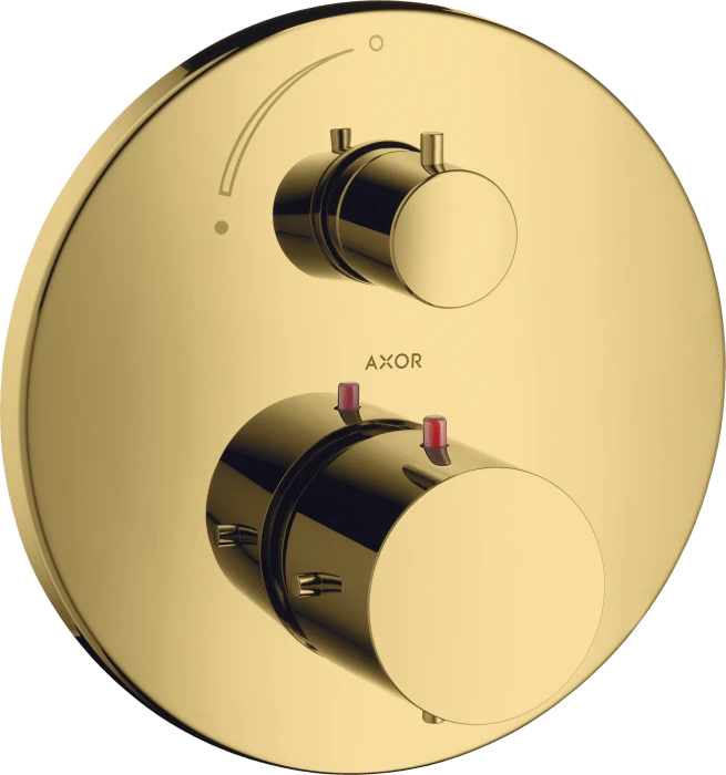 Hansgrohe Axor Starck Thermostat Unterputz mit Absperrventil polished gold optic