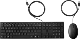 HP Wired Desktop 320MK Tastatur und Maus Set, mit Copilot-Taste, schwarz, USB, ND