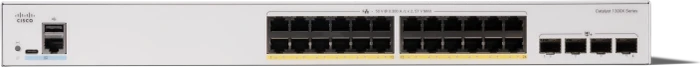 Cisco Catalyst 1300X Rackmount Gigabit Managed Switch, 24x RJ-45, 4x SFP28, 385W PoE+