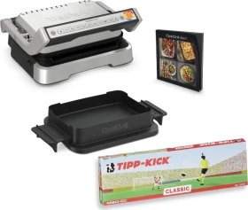 Tefal GC774D.TK OptiGrill 4in1 Kontaktgrill inkl. Tipp-Kick Spiel