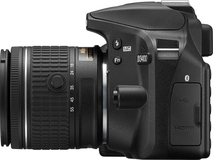 Nikon D3400 schwarz mit Objektiv AF-P DX 18-55mm 3.5-5.6 G VR