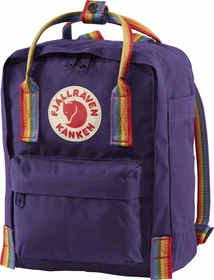 Fjällräven Kanken Rainbow Mini purple/rainbow pattern