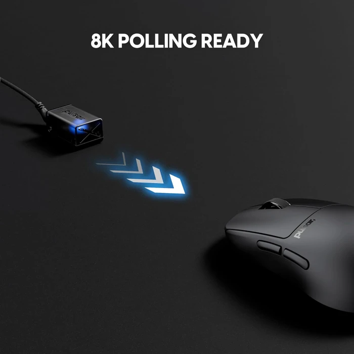 Pulsar Gaming Gears X2H CL CrazyLight Medium Wireless Jet Black, USB