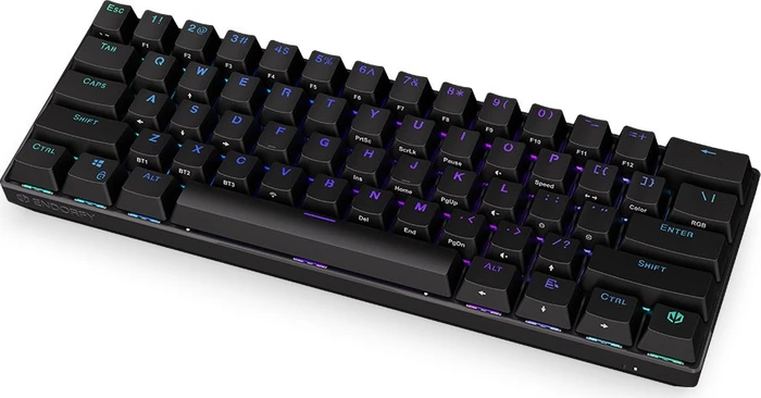 Endorfy Thock Compact Wireless Brown, PBT, LEDs RGB, hot-swap, Kailh Box BROWN, USB/Bluetooth, US
