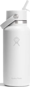 Hydro Flask Wide Mouth Flex Straw Cap Isolierflasche 946ml tonal white