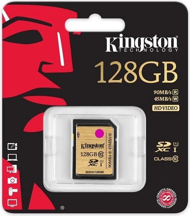 Kingston Ultimate R90/W45 128GB, UHS-I, Class 10