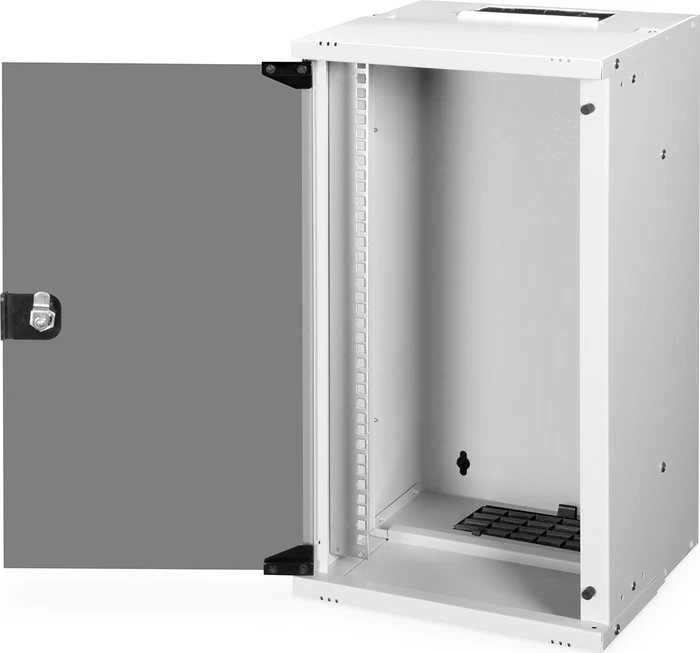 Digitus Professional SoHo Pro Line 10" Wandgehäuse 12HE, unmontiert, Sicherheitsglastür, IP20, RAL 7035, 300mm tief