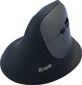 Equip Ergonomic Rechargeable Dual Mode Wireless Mouse schwarz, USB/Bluetooth (245120)