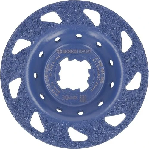 Bosch Professional EXPERT X-LOCK MultiMaterial Carbide Topfscheibe flach mittel, 115x22.23mm, 1 Stück