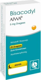 Bisacodyl AIWA 5mg Dragees, 20 Stück