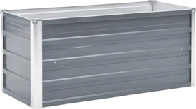 vidaXL Stahl Hochbeet 100x40cm grau
