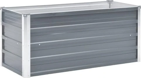 vidaXL Stahl Hochbeet 100x40cm grau